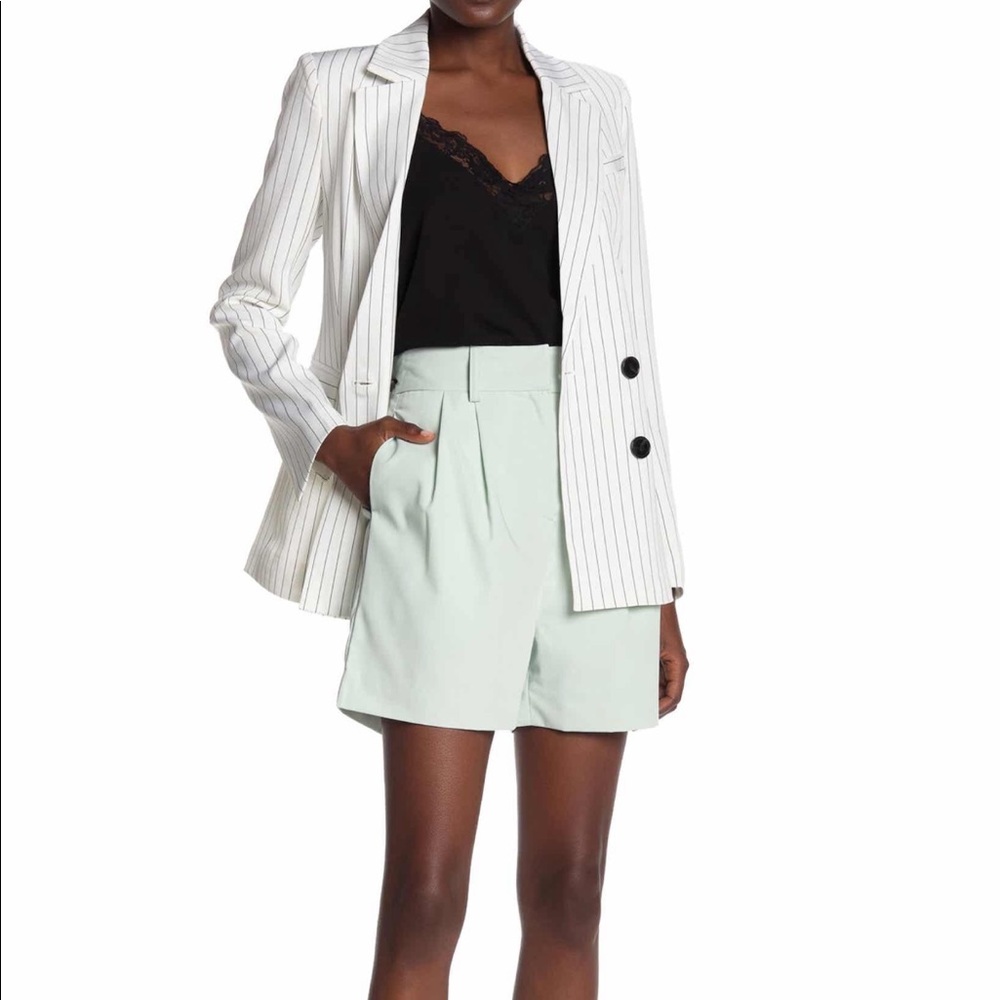 NWT Walter Baker Aurora Pleated Shorts Mint